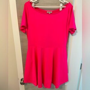 NEW WHITE BIRCH SHORT DRESS HOT PINK